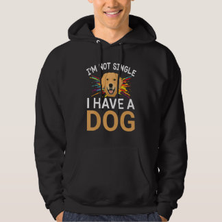 Veste À Capuche Je ne suis pas célibataire, j'ai un chien heureux