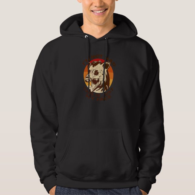 Veste À Capuche JE NE SUIS PAS FÂCHÉ, C'EST JUSTE MON VISAGE Possu (Devant)