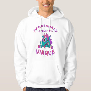 Veste À Capuche Je ne suis pas fou je suis juste unique, Mad Unico