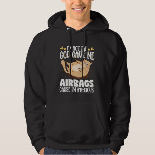 Veste À Capuche Je ne suis pas gros Dieu m'a donné des sacs gonfla