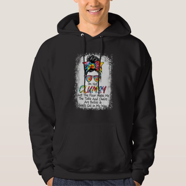 Veste À Capuche Je ne suis pas maladroite, citations drôles, chign (Devant)