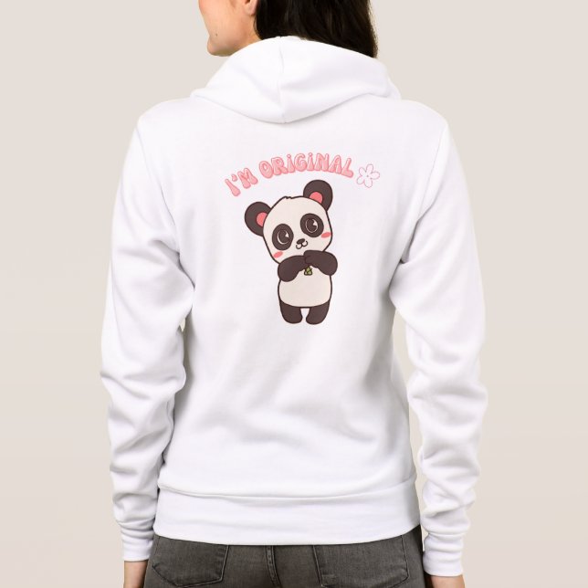 Veste À Capuche Je ne suis pas parfait Panda mignonne esthétique (Dos)