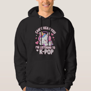 Veste À Capuche Je ne t'entends pas, j'écoute K-Pop Lover Kawaii T