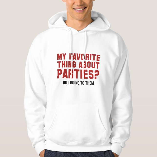 Veste À Capuche Je Ne Vais Pas Les Voir (Devant)
