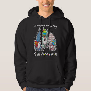 Veste À Capuche Je Passe Avec Mes Gnomies Bunny Oeufs Chasse Gnome