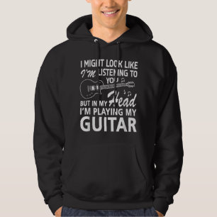 Veste À Capuche Je peux avoir l'air de t'écouter Guitar Love