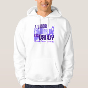 Veste À Capuche Je porte cancer de l'estomac du papa 6,4 de