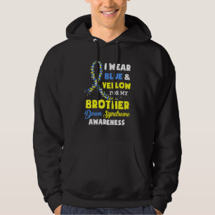 Veste À Capuche Je Porte Du Bleu Et Du Jaune Pour Le Syndrome De F