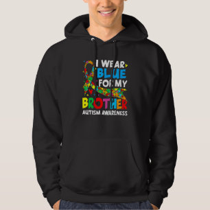 Veste À Capuche Je Porte Du Bleu Pour Ma Sensibilisation sur l'aut