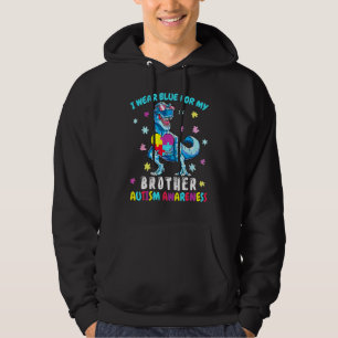 Veste À Capuche Je Porte Du Bleu Pour Mon Frère Sensibilisation su