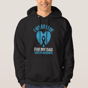 Veste À Capuche Je Porte Du Bleu Pour Mon Père T1D Fils De Sensibi