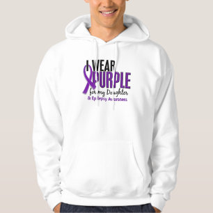Veste À Capuche Je porte le pourpre pour ma épilepsie de la fille