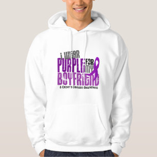 Veste À Capuche Je porte le pourpre pour ma maladie de Crohn de