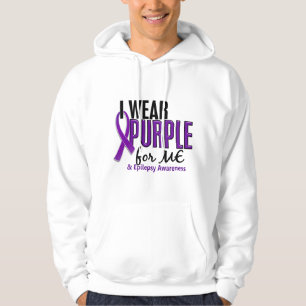 Veste À Capuche Je porte le pourpre pour MOI l'épilepsie 10
