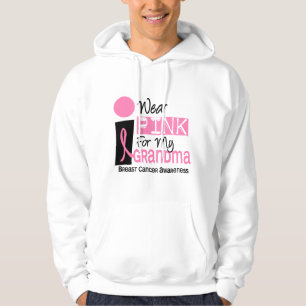 Veste À Capuche Je porte le rose pour mon cancer du sein de la