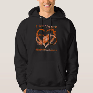 Veste À Capuche Je Porte L'Orange Pour La Sensibilisation À La Scl