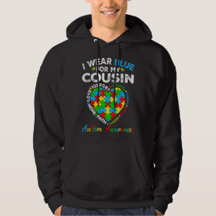 Veste À Capuche Je Porte Une Sensibilisation sur l'autisme Bleue M