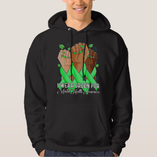Veste À Capuche Je Porte Vert Pour Mon Je Porte Vert Pour La Santé