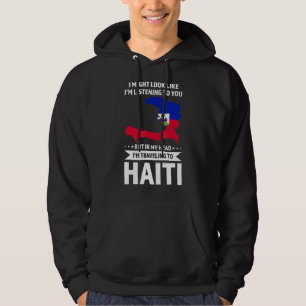 Veste À Capuche Je pourrais avoir l'air d'écouter Haïti