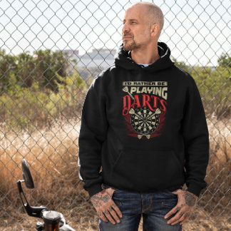 Veste À Capuche Je préfère jouer aux fléchettes - Humour Sarcastiq