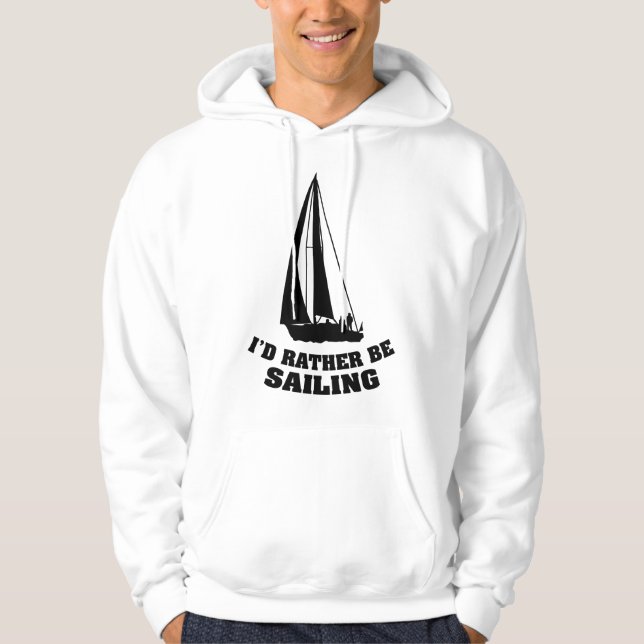 Veste À Capuche Je préfère naviguer (Devant)