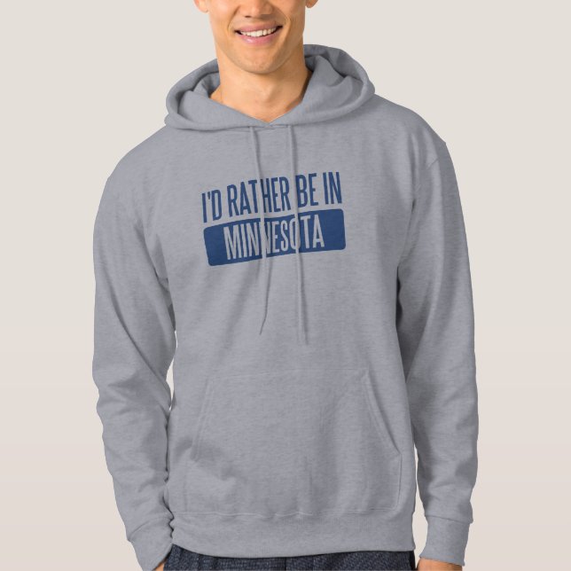 Veste À Capuche Je préférerais être dans le Minnesota (Devant)
