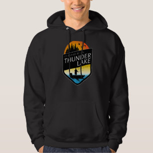 Veste À Capuche Je préférerais être sur Thunder Lake Wisconsin Fis