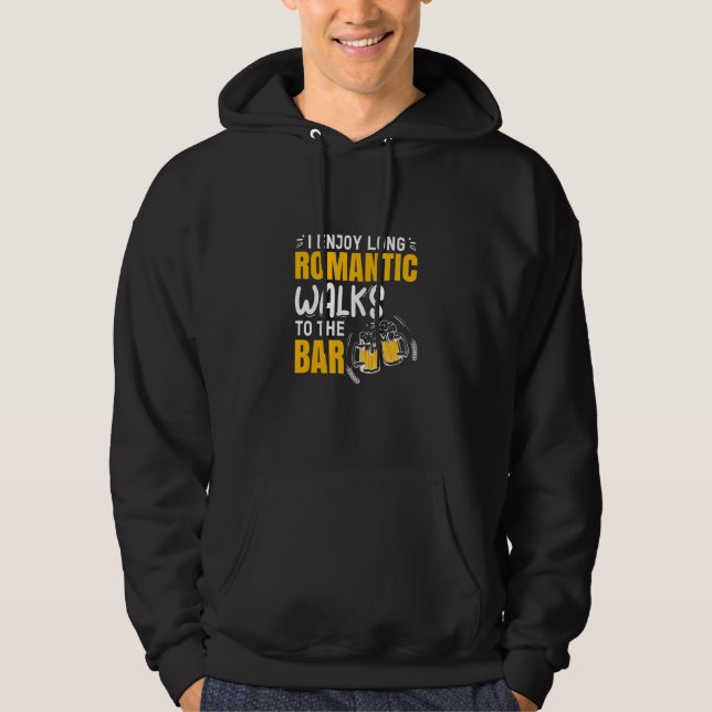 Veste À Capuche Je Profite De Longues Marches Romantiques À Bar Ba (Devant)
