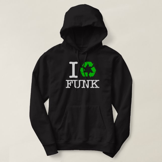 Veste À Capuche Je recycle funk (Design devant)