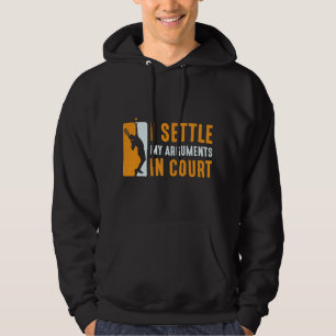 Veste À Capuche Je règle mes différends au tribunal