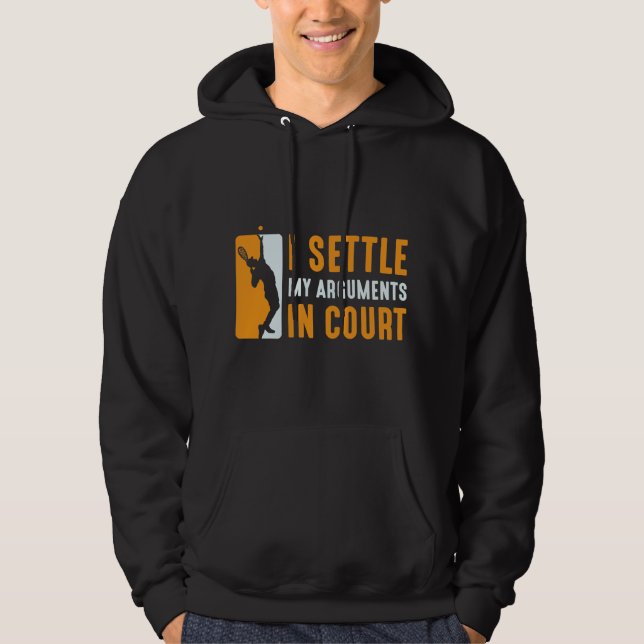 Veste À Capuche Je règle mes différends au tribunal (Devant)