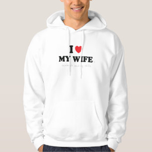 Veste À Capuche Je sandwich à s aime mon épouse 'faisant des