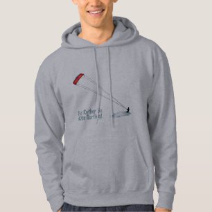 Veste À Capuche Je serais plutôt surfer de cerf-volant