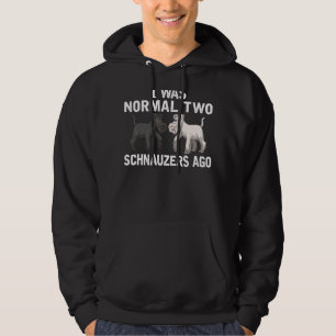 Veste À Capuche Je Suis 2 Schnauzers Passé Normal Schnauzers Chien
