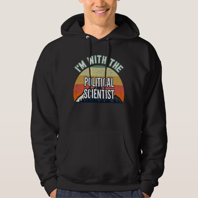 Veste À Capuche Je suis avec le politologue (Devant)