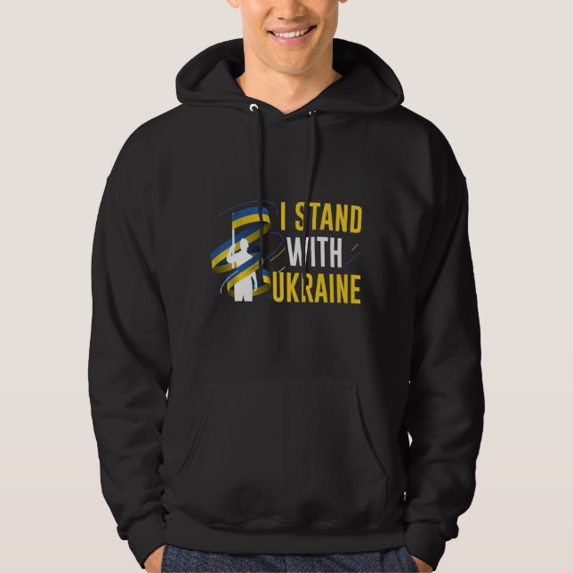 Veste À Capuche Je suis avec l'Ukraine (Devant)