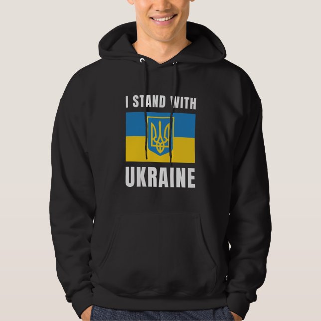 Veste À Capuche Je Suis Avec L'Ukraine (Devant)