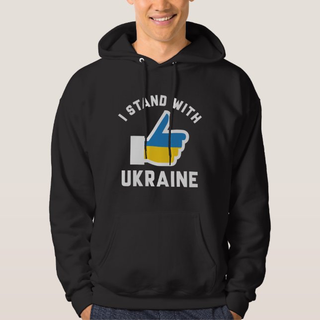 Veste À Capuche Je Suis Avec L'Ukraine (Devant)