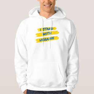 Veste À Capuche Je Suis Avec L'Ukraine, L'Ukraine Drapeau Couleurs