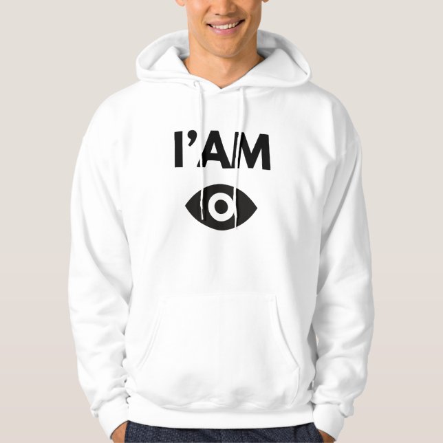 Veste À Capuche JE SUIS avec un œil au milieu (Devant)