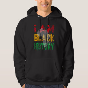 Veste À Capuche Je Suis Black History Mois African American Pride