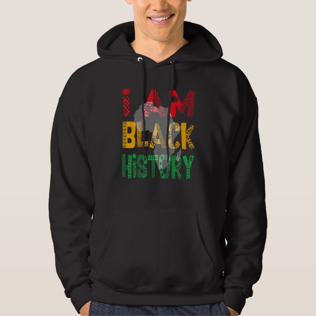Veste À Capuche Je Suis Black History Mois African American Pride (Devant)