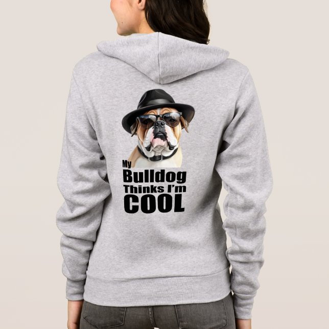 Veste À Capuche Je suis Cool Bulldog (Dos)