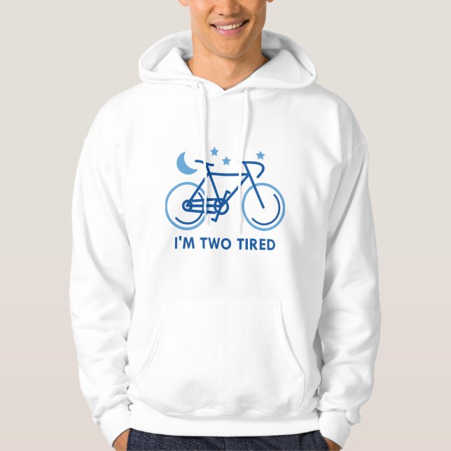Veste À Capuche Je suis deux fatigué (Devant)
