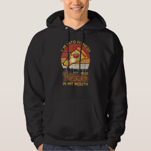 Veste À Capuche Je Suis En Fitness Fit Ness Pizza Dans Ma Pizza Bo