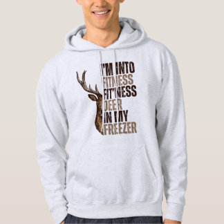Veste À Capuche Je suis en forme de cerf dans mon congélateur drôl