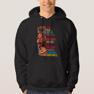 Veste À Capuche Je Suis Femme Noire Mois de l'Histoire des Noirs É