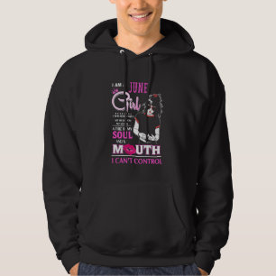 Veste À Capuche Je Suis Juin Femme Reine Née En Juin