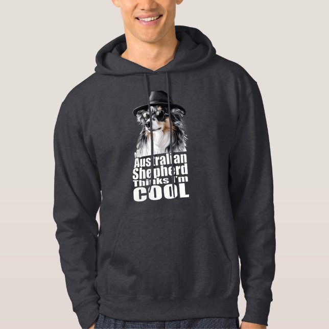 Veste À Capuche Je suis le berger australien Cool (Devant)