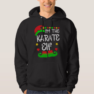 Veste À Capuche Je suis le Karate Elf Noël Famille Elf Costume Te